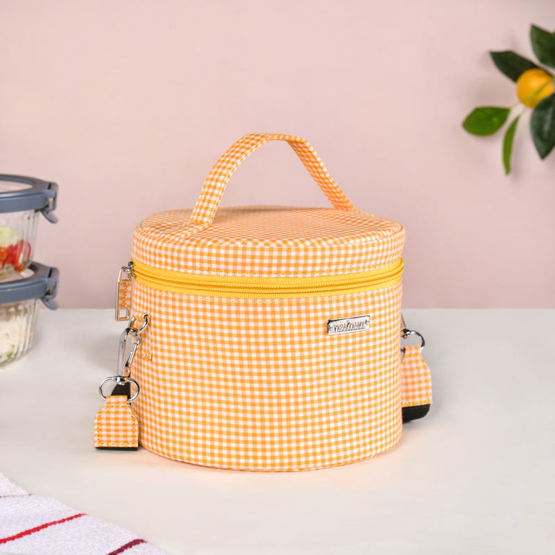 Sunbeam Gingham Insulated Lunch Bag