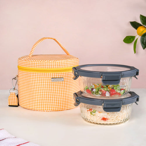 Sunbeam Gingham Insulated Lunch Bag