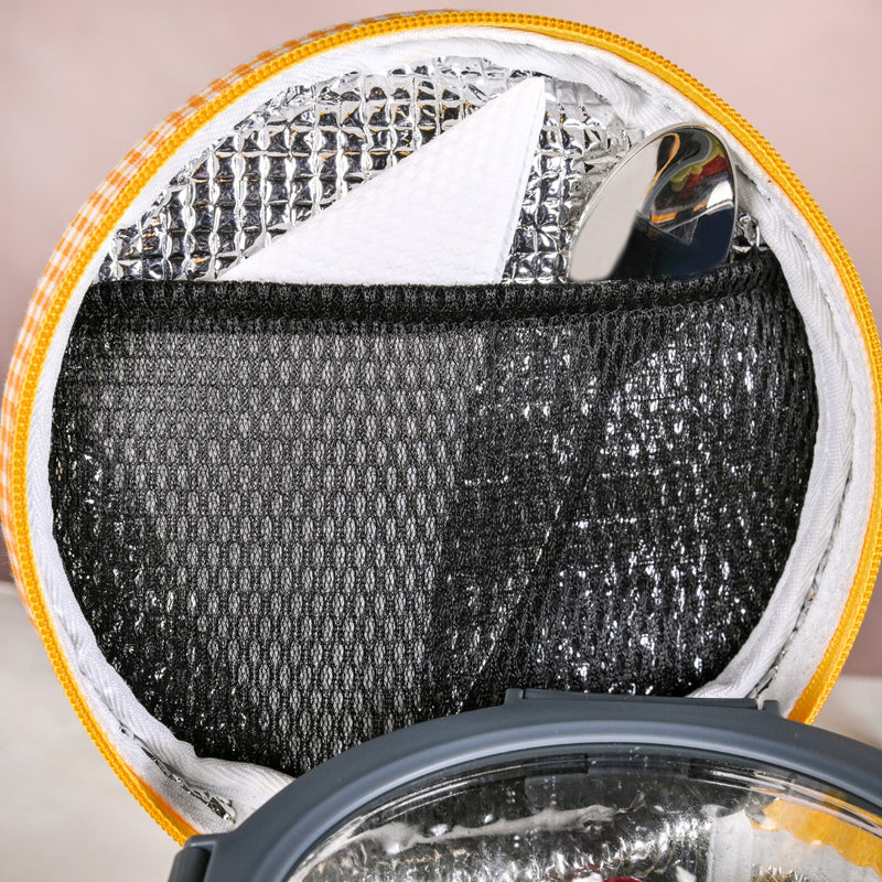 Sunbeam Gingham Insulated Lunch Bag