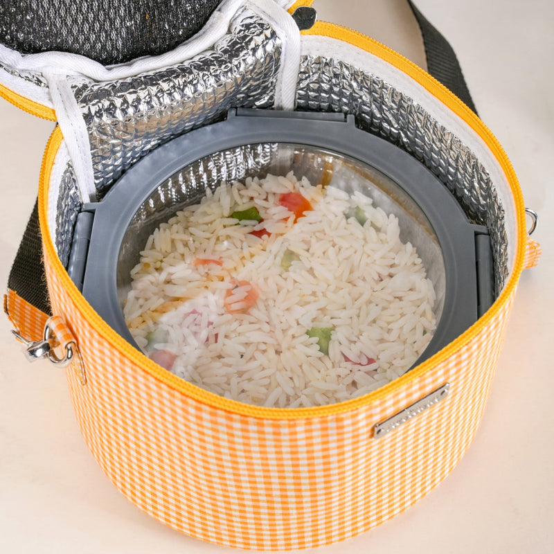 Sunbeam Gingham Insulated Lunch Bag