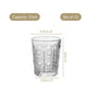 Sunburst Embossed Shot Glass Set Of 12 55ml