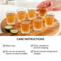 Sunburst Embossed Shot Glass Set Of 12 55ml