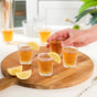 Sunburst Embossed Shot Glass Set Of 12 55ml