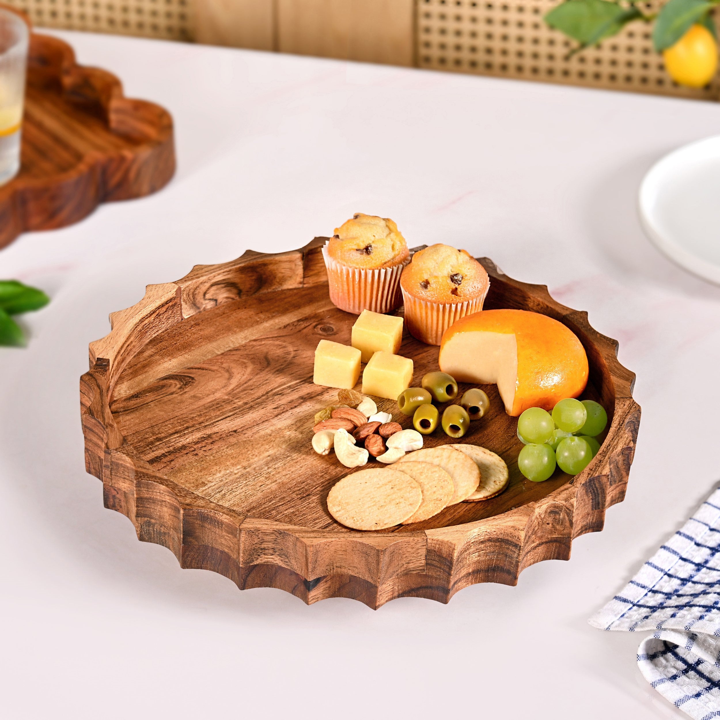 Sunshine Acacia Wood Lazy Susan 5 Inch