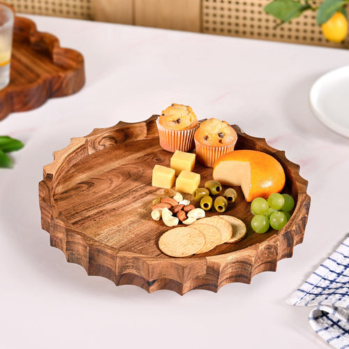 Sunshine Acacia Wood Lazy Susan