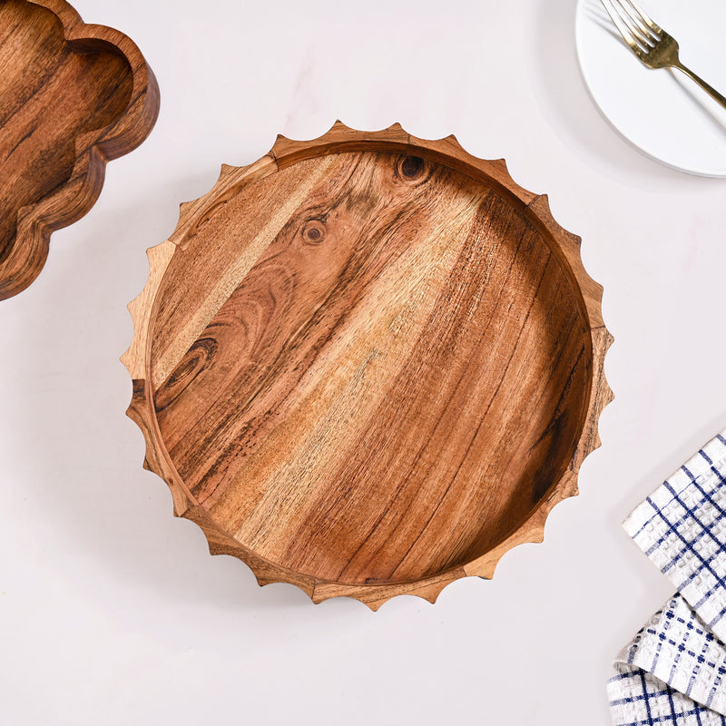 Sunshine Acacia Wood Lazy Susan