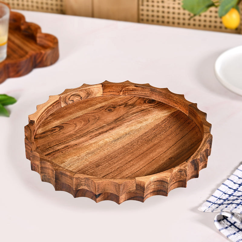 Sunshine Acacia Wood Lazy Susan
