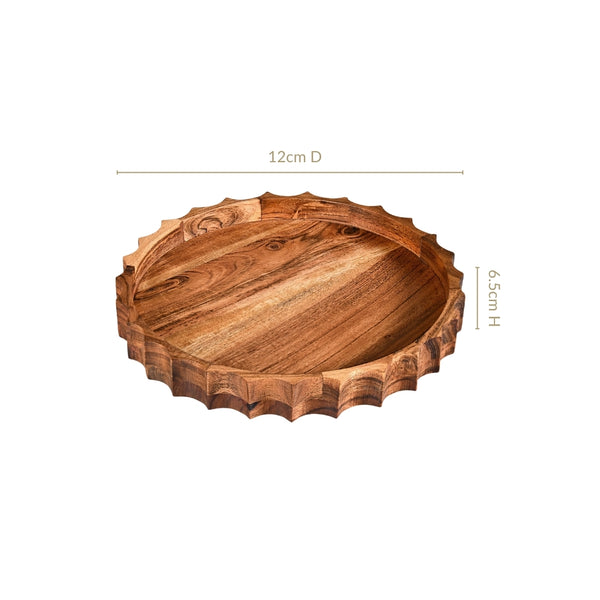 Sunshine Acacia Wood Lazy Susan 12cm