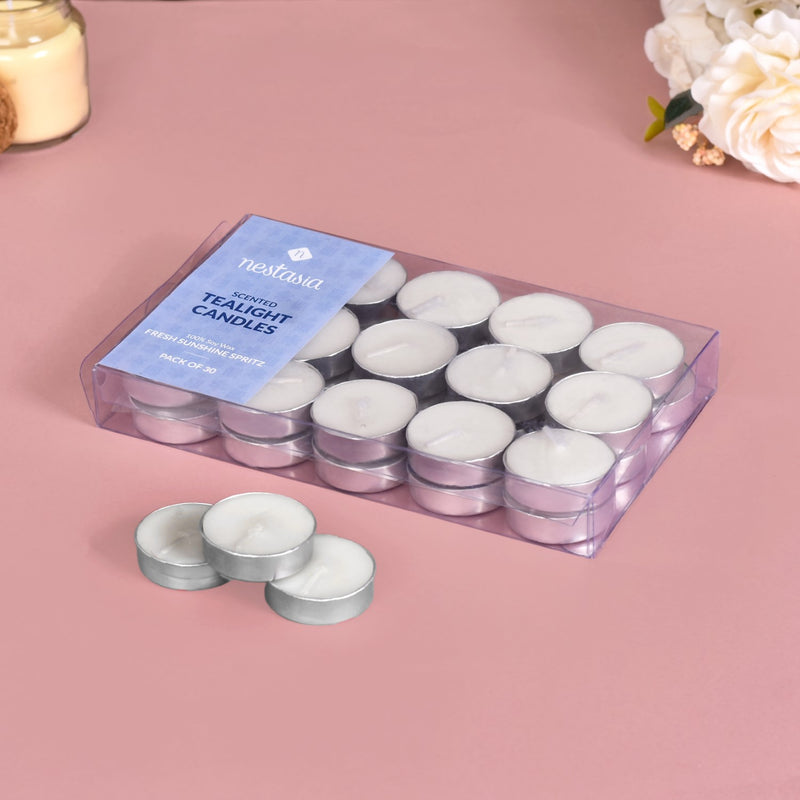 Sunshine Spritz Scented Tealight Candles Set Of 30
