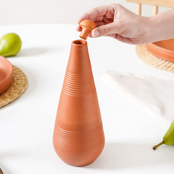 Terracotta Taper Water Bottle 800ml