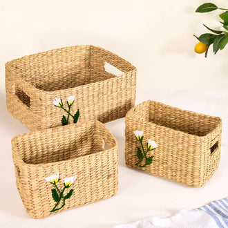 Sustainable Kauna Storage Baskets Set Of 3