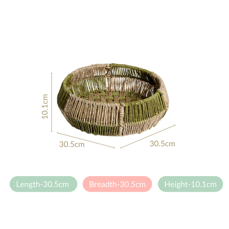 Basket Weave Sabai Organiser- Organiser for kitchen, basket for storage, basket organiser, woven basket, decorative basket, bathroom organiser