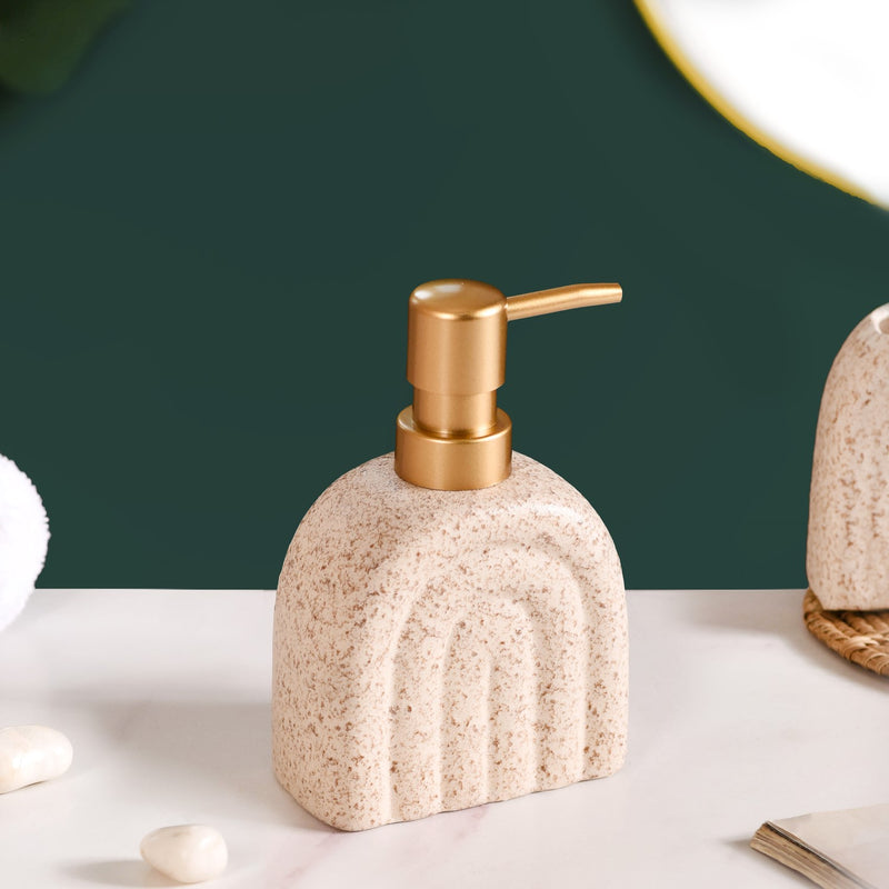 Ceramic Sand Rainbow Bathroom Accessories Set of 2