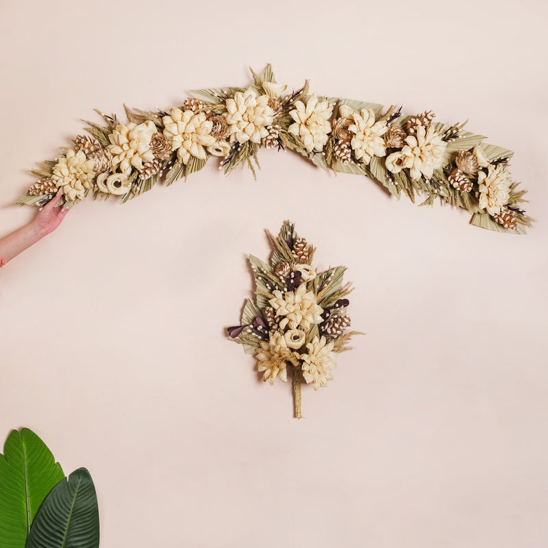 Sustainable Dried Flowers Decor Set Of 2