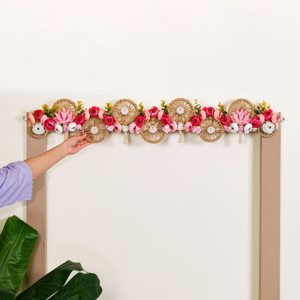 Sustainable Floral Pop Toran For Decoration