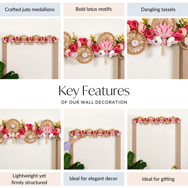Sustainable Floral Pop Toran For Decoration