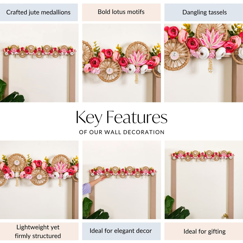 Sustainable Floral Pop Toran For Decoration