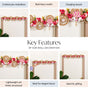Sustainable Floral Pop Toran For Decoration