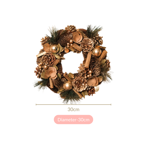 Golden Forest Sustainable Decorative Wreath