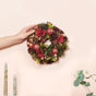 Scarlet Winter Wreath For Seasonal Wall Decor