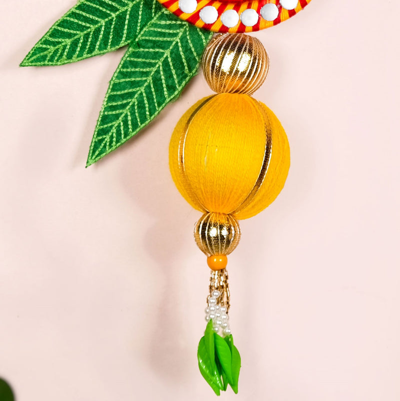 Swastik Mirror Side Door Toran Set Of 2