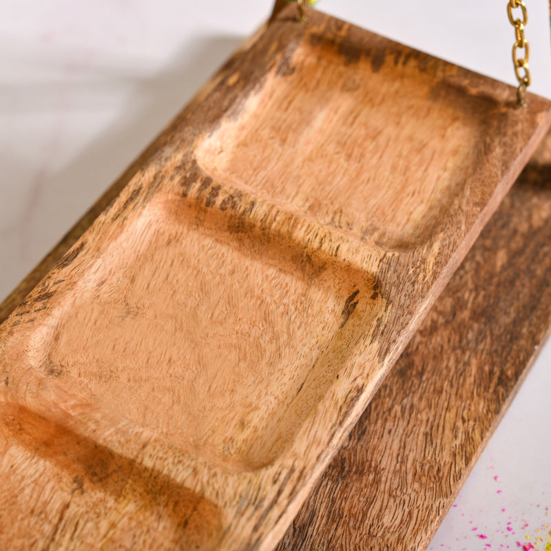 Detachable Swing Wooden Platter