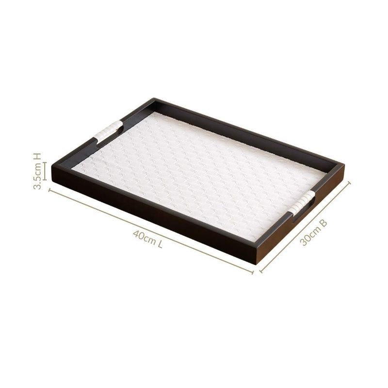 Table Top Luxury Tray Organiser Large White