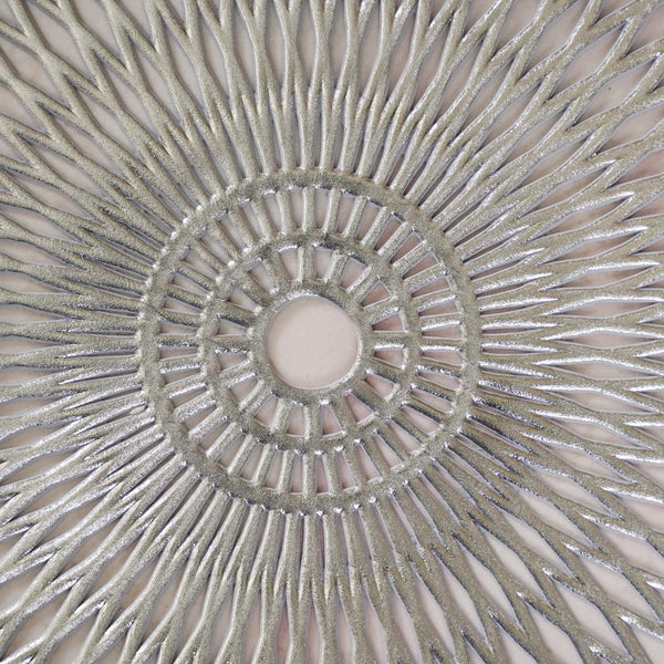 Silver Circle Mandala Mat Set Of 6