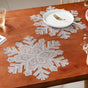 Silver Snowflake Tablemat Set Of 6