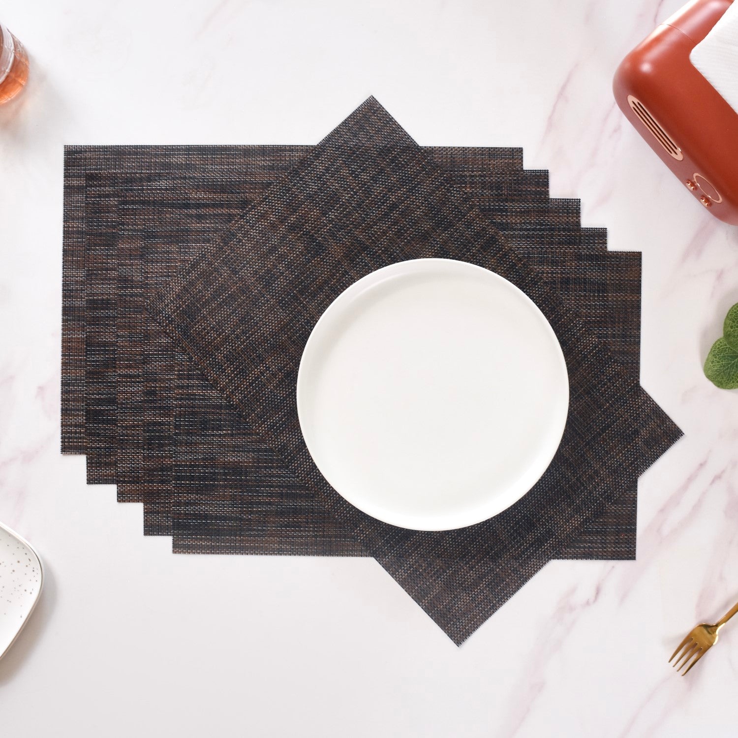 Textured Anti Skid Table Mat Set Of 6 Online - Premium Table Mat | Nestasia