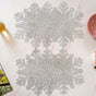 Silver Snowflake Tablemat Set Of 6