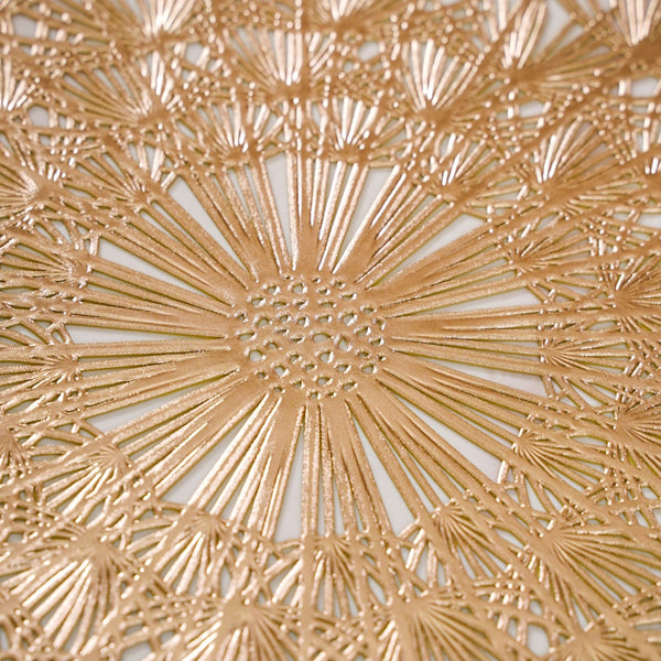 Dandelion Table Mat Set Of 6 Gold