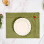 Green Velvet Table Mat Set Of 6