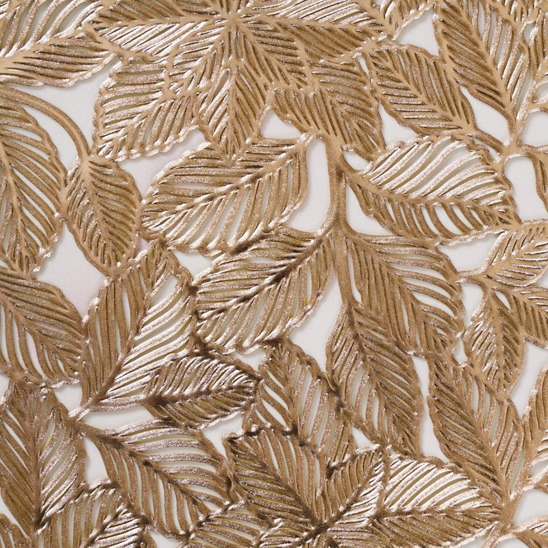 Round Gold Waterproof Placemat Set Of 6