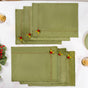 Green Velvet Table Mat Set Of 6