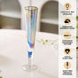 Tall Iridescent Champagne Glass Set Of 2 180ml
