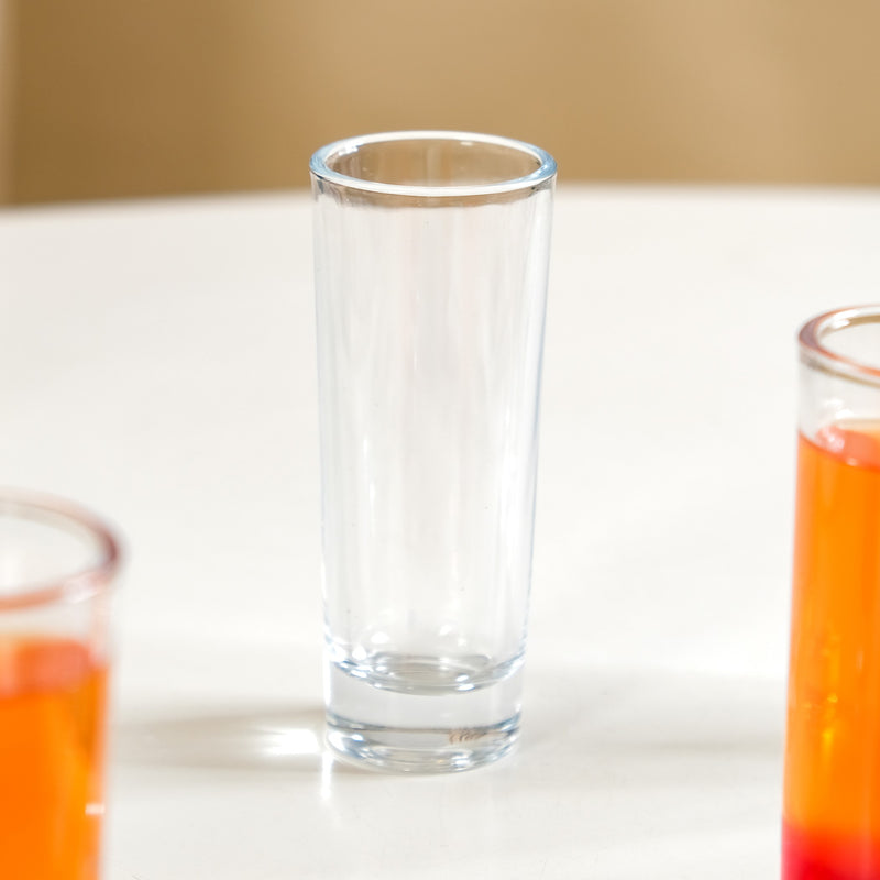 Sleek Tall Shooter Glasses Set Of 6 65ml