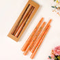 Peach Candle With Golden Flecks Set Of 8