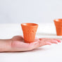 Real Bengal Terracotta Mini Kulhad Cup Set Of 12 60ml- Kulhad, tea cups, tea cup set, cutting chai glasses, tea cups with stand, terracotta tumblers