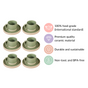 Earthy Clay Cup And Saucer Set Of 6 Sage Green 100ml - Tea cup set, tea cups, coffee cups, ceramic tea cups, cups and saucers, cup and saucer set