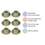 Earthy Clay Cup And Saucer Set Of 6 Sage Green 100ml - Tea cup set, tea cups, coffee cups, ceramic tea cups, cups and saucers, cup and saucer set