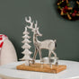 Christmas Tree And Reindeer Candle Holder