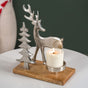 Christmas Tree And Reindeer Candle Holder