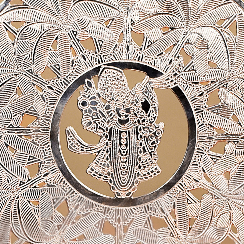 Shreenathji Tealight Candle Holder With Marble Base