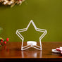 Starry Elegance Candle Holder Set of 2 Ivory