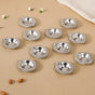 Sustainable Metal Tea Light Holder Silver Set Of 11