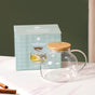 Borosilicate Glass Tea Pitcher With Lid 1000ml