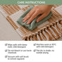 Terra Checks Handwoven Floor Runner 130x50cm