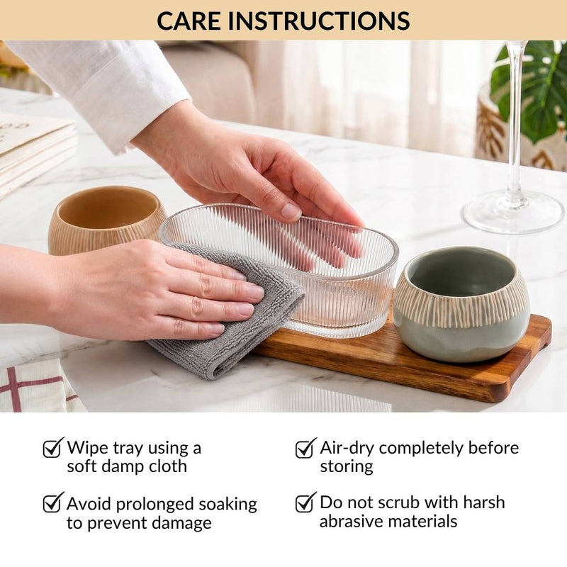 Terra Trio Snack Serving Platter Set Of 4