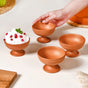 Terracotta Stemmed Dessert Bowls Set Of 4 150ml